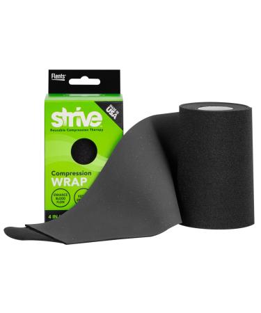 STRIVE Compression Infrared 4x60 Therapy Wrap for Wrist  Arm  Leg  Ankle  Elbow. Enhances Blood Flow  Reduces Swelling  Accelerates Healing. Black  Made in the USA Black 4 x 60 Infrared Wrap