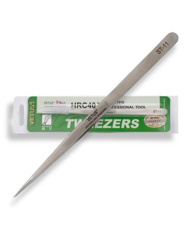 P-Beauty Cosmetic Accessories |Vetus eyelashes tweezers for eyelash extensions ST-11 |Ideal suitable for individual eyelashes & volume technology |Including protective cap |Vetus ST-11