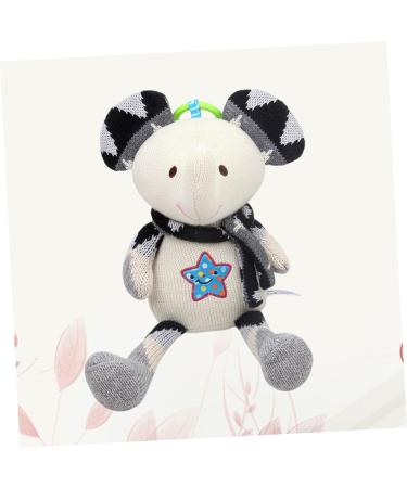 Abaodam Animal Design Pummeluff Cuddly Tier Music Box | Soft Hanging Toy for Baby | Soothing Doll & Bell Shaker for Newborns - Buy Online on GoSupps.com