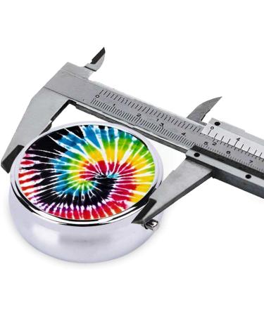 Buy Tie Dye Hippie Mini Pill Box - 3 Compartment Travel Organizer for Medicine Portable Pill Case for Home & Office - Buy Online on GoSupps.com