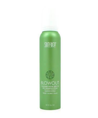 Surface Hair Blow Out Dry Shampoo Foam for Men and Women 4oz - Lightweight Organic Style Memory with Babassu Oil - Absorb Excess Oil - Refresh for Long Lasting Style 4 fl. oz.
