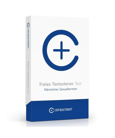 Cerascreen Free Testosterone Test Kit - Signs of a testosterone deficiency quickly & easy to check at home by self -test |Saliva test |Test value of the free testosterone now