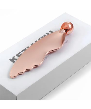 Gua Sha Facial Tools Face Roller Massage Skin & GuaSha 2-in-1 Improve Skin Vitality Reduce Facial Wrinkles Unveil Glowing Skin Ideal as Birthday Gifts for Women. normal