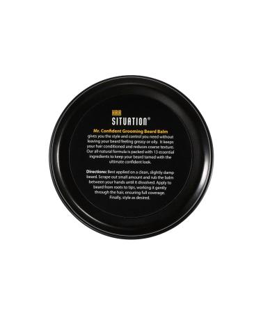 Mr. Confident Beard Balm - Moisturizes Shapes & Softens Coarse Hair | Natural & Organic Leave-in Conditioner | 2 Oz - Buy Online on GoSupps.com