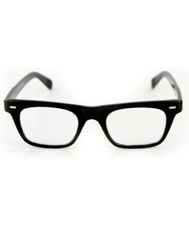 Dapper Geek-Chic Designer Reading Glasses for Stylish Young Men - Black +1.25 - Buy Online on GoSupps.com