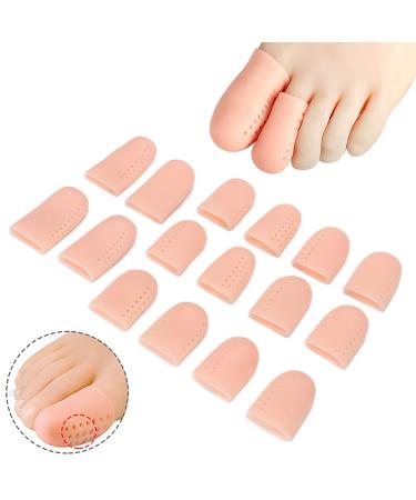 Shop Sonew 16-Piece Silicone Toe Protection Caps - Breathable Gel Covers for Ingrown Toenails & Foot Comfort | International Shipping Available - Buy Online on GoSupps.com