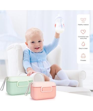 Toplive 2PCS Baby Milk Powder Dispenser Set - 200ml Formula Pot with Sealed Silicone Ring Cover, Leveler, and Spoon - Airtight Container for Outdoor Travel Feeding - Buy Online on GoSupps.com