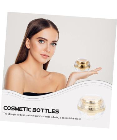 POPETPOP Cream Bottle 5g Cosmetic Jars Cosmetic Water Bottle Body Cream Jars Empty Lotion Jars Black Empty Face Cream Containers Travel Acrylic Bottle Body Multifunction Storage Bottle 7.1X6X6CM Golden - Buy Online on GoSupps.com