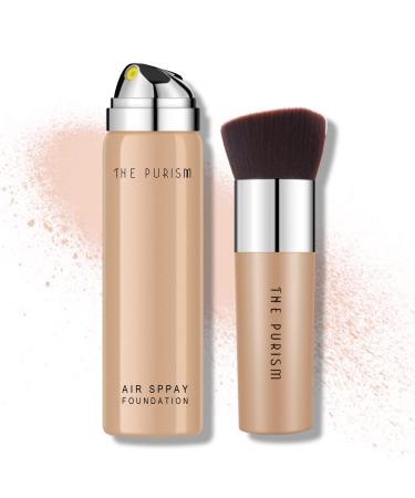 KYDA AirBrush Foundation Spray  Silky Foundation Mist Makeup  Flawless Coverage for Smooth Creamy Nude Finish  Breathable Blendable Lasting Moisturizing Formula  Cruelty-free Primer Makeup by Ownest Beauty-Warm Porcelain...