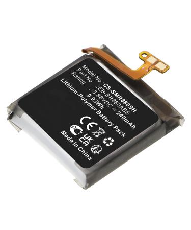 EB-BR860ABY EB-BR880ABY EB-BR880ABE GH43-05068A 240mAh Battery Compatible with SM-R885 SM-R880NZSCXAA Watch 4 40mm SM-R885UZSAXAA SM-R880NZKAXAA SM-R880NZSAXAA SM-R880N Watch4 Classic 42mm 3.88V