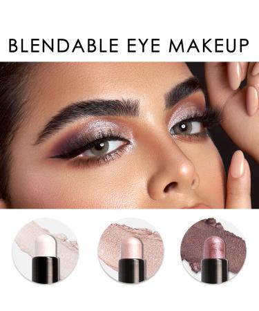 FOCALLURE 2 in 1 Eyeshadow and Eyeliner Pen Set - Waterproof Hypoallergenic Eye Shadow Pencil for Multi-Dimensional Eyes - Champagne Dream (3 Pcs) - Buy Online on GoSupps.com