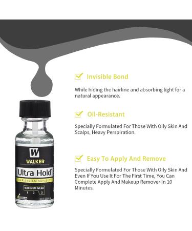 Wig Glue - Wig Glue Lace Front - Strong Hold Invisible Bonding Adhesive Hair Glue for Wigs - Waterproof Latex-Free and Oil-Resistant Wig Adhesive Glue (15ml) - Buy Online on GoSupps.com