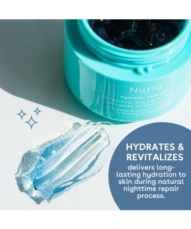 Nuria Hydrate Revitalizing Jelly Night Face Moisturizer | Refreshing Jelly Mask for All Skin Types | 55g - International Shipping Available - Buy Online on GoSupps.com