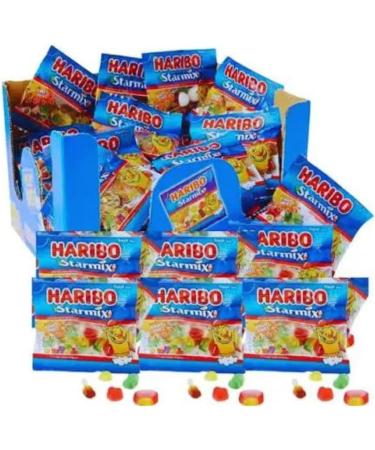 Sweet Mini Bags 100x16g - Amamitrade Thank You Sticker Made For Haribo 100 mini Packs - Bulk Sweets for Birthday Parties Christmas Halloween - Buy Online on GoSupps.com