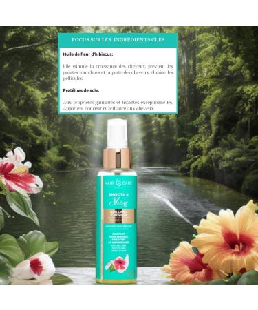 LAURA SIM'S - Hibiscus Flower Hair Gloss Serum - Leave-in - Ultra Shiny - Non-greasy Texture - Hair Care with Soft Silky Smooth Finish - Hydrates and Nourishes - Natural Highlights - 100 ml - Buy Online on GoSupps.com