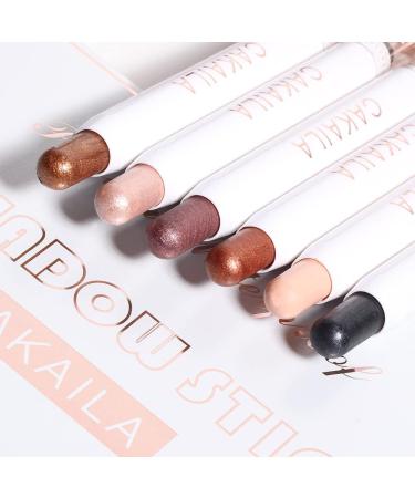 Beliky Girl Eyeshadow stick 6 colors durable waterproof flowerfree eyeshadow pen pearl matte waterproof eyeshadow stick 2 - Buy Online on GoSupps.com