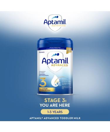 NUTRICIA LTD Aptamil Advanced 3 Toddler Baby Milk Powder Formula from 1 year 800 g packaging may vary - Buy Online on GoSupps.com