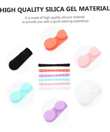 Minkissy 12 Pack Mask Ear Hooks - Reusable Silicone Face Mask Extenders for Kids | Comfortable Anti-Leak Design - Buy Online on GoSupps.com
