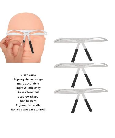 Eyebrow Stencil Lineal Set - Golden Cut Measurement Tool for Perfectly Positioned Half-Permanent Eyebrows (3 Pieces) - Buy Online on GoSupps.com