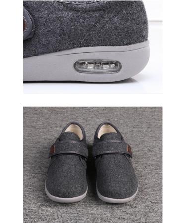 Mens Extra Wide Fit Diabetic Shoes for Swollen Feet | Adjustable Orthopedic Slippers for Plantar Fasciitis Relief - Ideal for Elderly - Buy Online on GoSupps.com