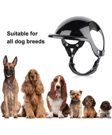 Cool Dog Motorcycle Helmet - Adjustable Pet Helmet for Small & Medium Dogs | Safe Bicycle Gear with Ear Holes - Buy Online on GoSupps.com