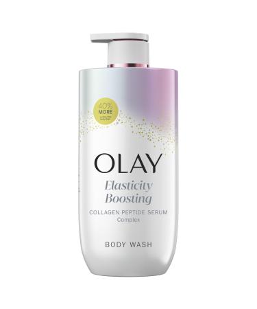 Olay Body Wash for Women Elasticity Boosting Collagen Peptide Serum Complex Renews Moisture Free of Parabens & Phthalates Vitamin B3 Lameller Technology For All Skin Types 28 fl oz