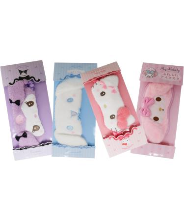 Mocomoco Plush Sleep Eye Mask - Lightweight Kawaii Satin Eye Mask for Men & Women Soft Travel Blackout Eye Cover 20x10 cm (Kuormi-Bunny - Buy Online on GoSupps.com