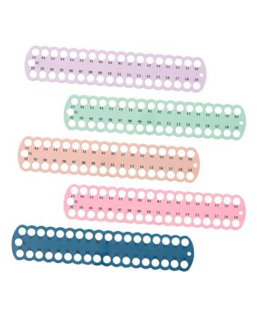 Exceart sewing accessories make yourself 5-part threading tool embroidery yarn holder vascular tools embroidery yarn coils embroidery board board cross thread organizer embroidery yarn thread winder coil board
