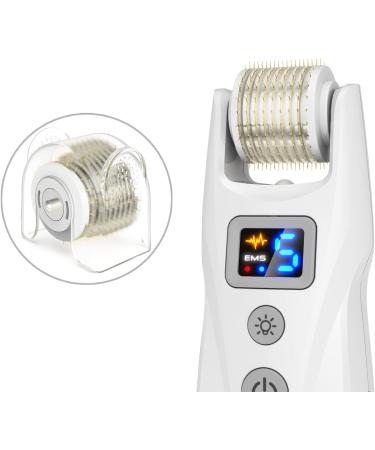 Microneedling Pen G5 Professional EMS Derma Roller with 540 Micro Titanium Needles & 2 LED Lights Electric Wireless Microneedle Device for Skin Tightening Anti-Wrinkle Reduce Acne Hair Growth - Buy Online on GoSupps.com