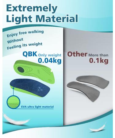 Achilles Tendonitis Support QBK Insoles for Flat Feet Relieve Plantar Fasciitis O/X-Legs Flat Feet Overpronation Heel Spurs Men & Women Daily Use M M: 7-8.5 - Buy Online on GoSupps.com