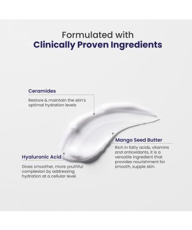 RE _EQUIL Ceramide & Hyaluronic Acid Moisturiser | Hydrating Barrier Repair Cream for Normal to Dry Skin | 100G | International Shipping Available - Buy Online on GoSupps.com