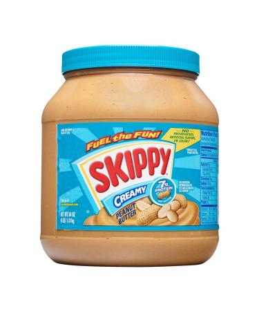 Skippy Creamy Peanut Butter, 64 Ounce 4 Pound (Pack of 1)