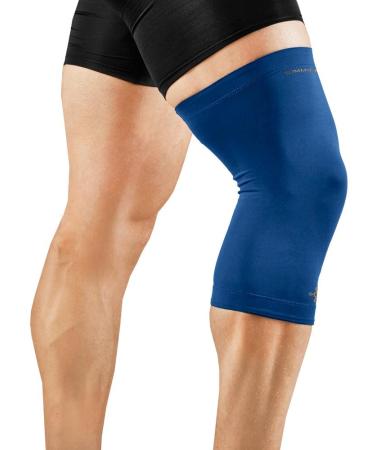 Tommie Copper Men's Recovery Refresh Knee Sleeve Cobalt Blue Medium