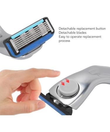 Sluff's Safety Razor for Men - Precision Single Blade Manual Razor Waterproof & Portable with 6 Removable Blades - Best Shaving Experience - Buy Online on GoSupps.com