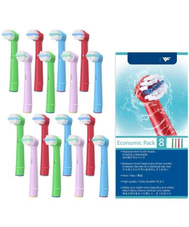 WuYan 16pcs Toothbrush Head for Kids Toothbrush Head Compatible for Oral B Children Electric Toothbrush Heads Replacement Heads for Braun Dual Clean Precision Clean White Clean - Buy Online on GoSupps.com