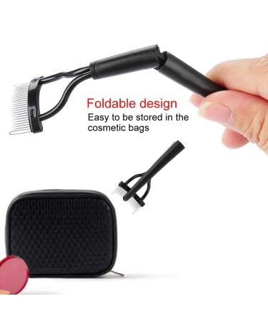 DEWIN Separator Mascara - Metal Eyelash Comb & Foldable Lash Brush for Perfect Makeup - Buy Online on GoSupps.com