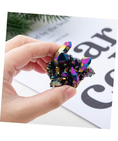 COHEALI 6 Pcs Colorful Crystal Clusters Fish Tank Decorations Meditation Crystals and Stones Crystal Gems Colorfulx3pcs 3X3CMx3pcs - Buy Online on GoSupps.com