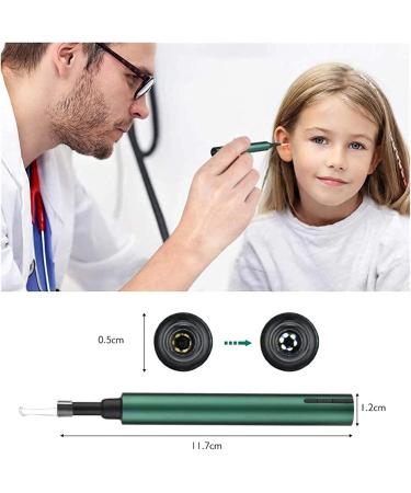 SMSOM Ear Wax Removal Tool Ear Cleaner with Scope Camera Portable Wireless Visual Ear Otoscope Suitable for Kids Adults (Green) - Buy Online on GoSupps.com