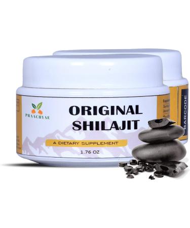PRAACHYAE Pure SHILAJIT Organic Himalayan Resin 50gm | Digestive & Immune Support | Brain Focus | Energy Booster | Vegan | Fulvic Acid & Trace Minerals - Buy Online on GoSupps.com