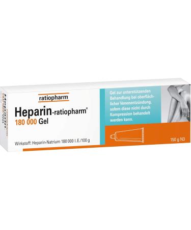 HEPARIN-RATIOPHARM 180 000 IU Gel 100 g | Fast Shipping Worldwide | Treat Pain & Inflammation - Buy Online on GoSupps.com