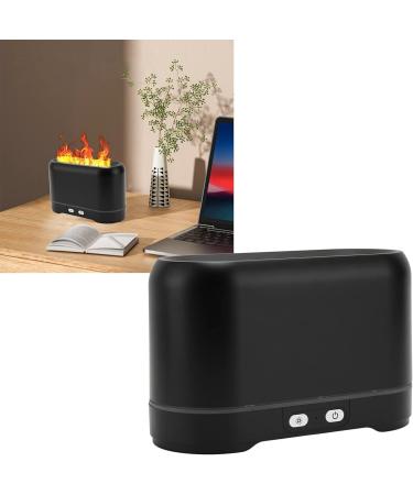 Flame Essential Oil Diffuser 300ml - Smart Chip Aroma Humidifier with Touch Control (Black) | International Shipping Available - Buy Online on GoSupps.com