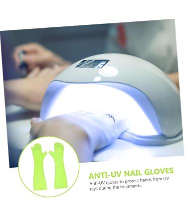 minkissy 1 Pair Nail Gloves Oveglove Hands Glove Nails Supplies Glvoes Uv Led Lamps Glove Gel Nail Lamp Glove Fingerless Uv Sun Gloves Nail Art Gloves Mj03 Nail Polish Manicure Polyester - Buy Online on GoSupps.com