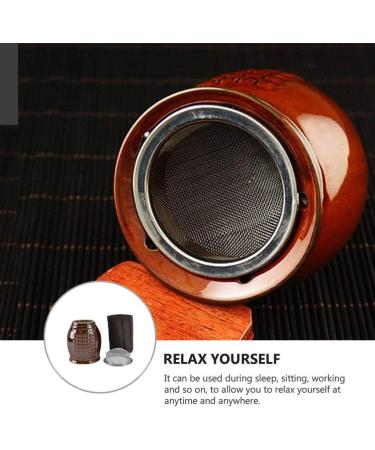 FARUTA 1 Set Cloth Cover Ceramic Moxibustion Pot - Manual Moxa Massage Burner for Pain Relief | International Shipping - Buy Online on GoSupps.com