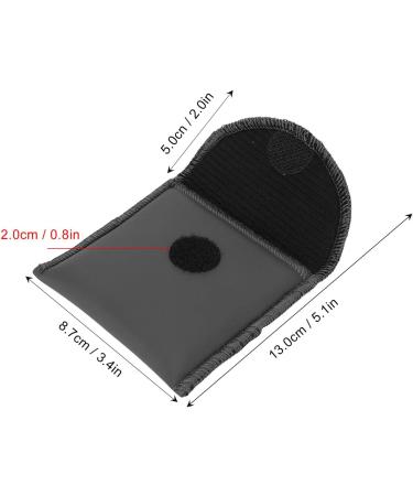 Portable PU Leather Hearing Aid Case - Compact Pocket-Sized Black Bag for Amplifiers - Buy Online on GoSupps.com