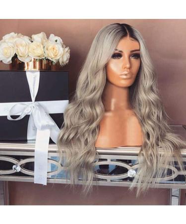 Shop Long Grey Wavy Wig for Women - Synthetic Brazilian Curly Hair Cosplay 50s 60s 70s 80s International Shipping Available - Buy Online on GoSupps.com