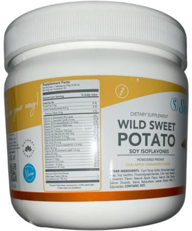 Wild Sweet Potato Soy Isoflavones Powdered Premix - Chai Apple Cinnamon Flavor | Shelo Nabel 250g | International Shipping Available - Buy Online on GoSupps.com