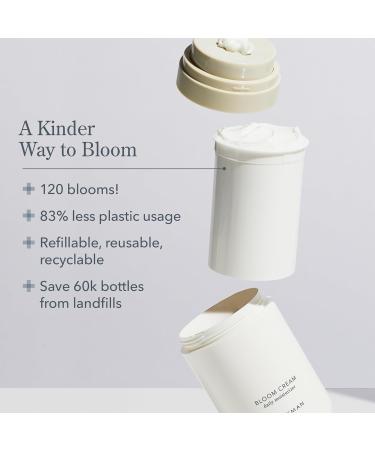 Buy Beekman 1802 Bloom Cream Goat Milk Face Moisturizer Jumbo Refill Pod - 3.38 Fl Oz - Lightweight & Hydrating for All Skin Types - Cruelty Free International Shipping - Buy Online on GoSupps.com