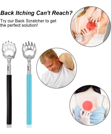 2-Pack Bear Claw Black Telescopic Back Scratcher & Head Massager Scalp Scratcher (Gold) - Handheld Massage Tingler for Head & Body Relaxation - Buy Online on GoSupps.com