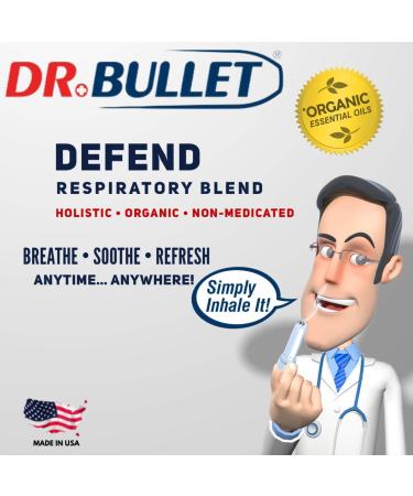 Dr. Bullet Organic Essential Oils Aromatherapy Nasal Inhaler - 3 Pack - Buy Online on GoSupps.com