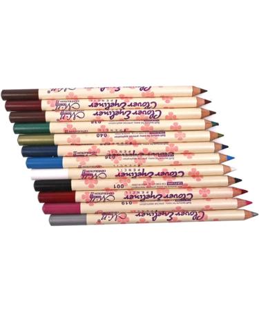 Mipcase 24 Pcs Brown Eye Liner Pencil Black Pencil Eyeliner Pen Lip Liner Eye Shadow Stick Miss Water Proof 1 count (Pack of 1) As Shownx2pcs - Buy Online on GoSupps.com